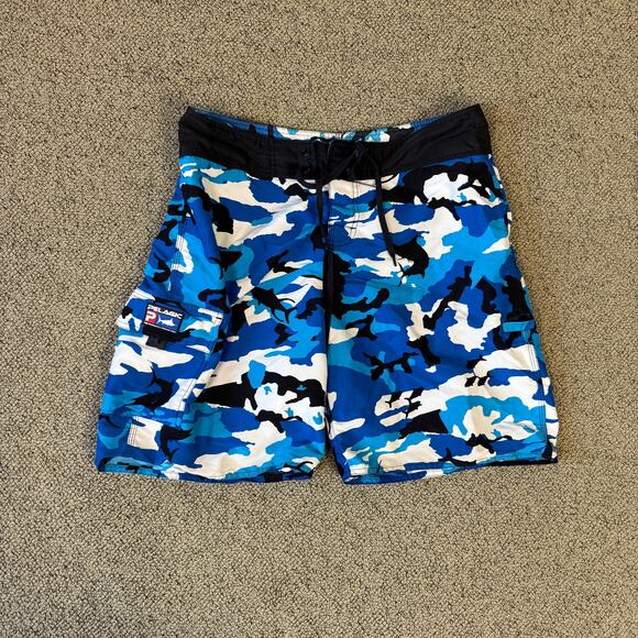 Pelagic Fish Camo Board Swim Shorts US Men's 34 - Picture 2 of 6